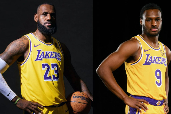 NBA新紀(jì)元！勒布朗父子攜手共闖賽場(chǎng)，全球矚目！